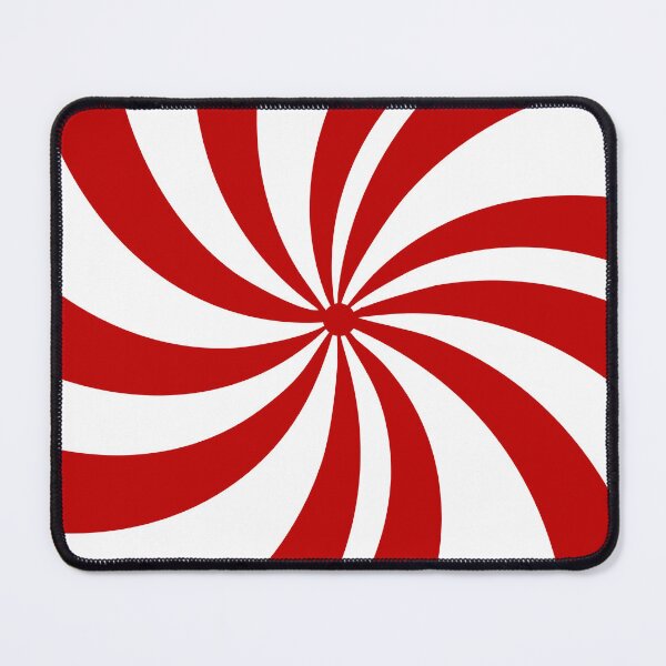 Item preview, ugliest 1980s Merry Xmas red white swirls Christmas Candy Cane  designed and sold by LEILA ART SPACE.