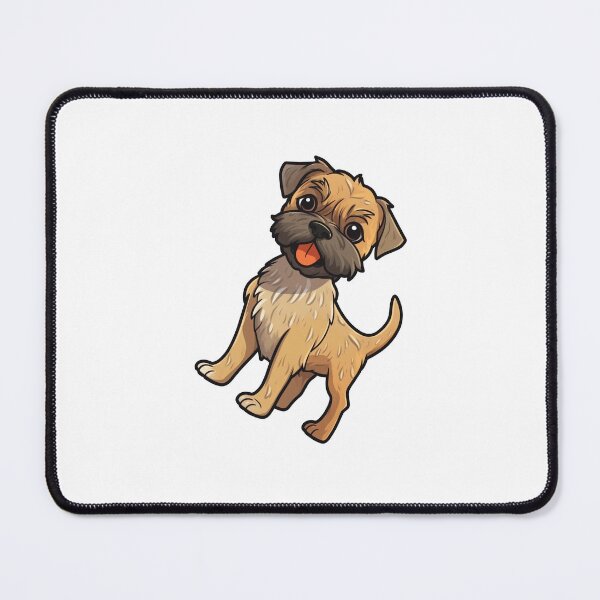 Item preview, Cute Scruffy Cartoon Border Terrier Design for Dog Lovers designed and sold by Stickerpets.