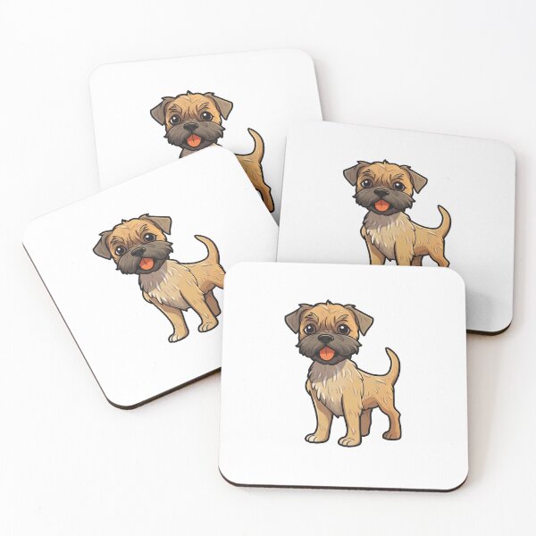 Item preview, Cute Scruffy Cartoon Border Terrier Design for Dog Lovers designed and sold by Stickerpets.
