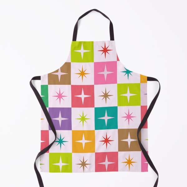 Item preview, Colorful Checkered Atomic Starbursts Pattern designed and sold by Yasminepatterns .
