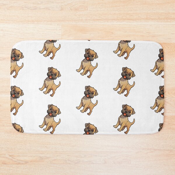 Item preview, Cute Scruffy Cartoon Border Terrier Design for Dog Lovers designed and sold by Stickerpets.