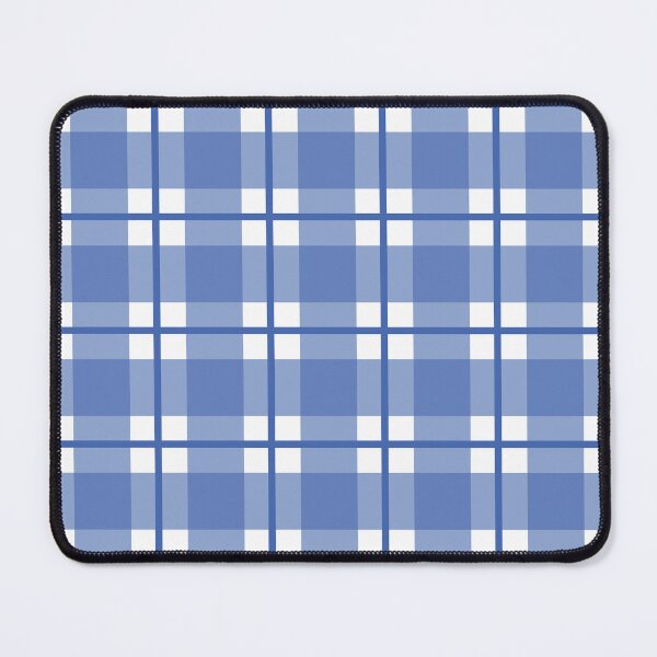 Item preview, Royal blue and white gingham plaid check designed and sold by LittleBettyMakes.