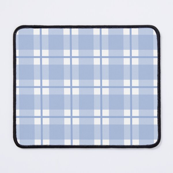 Item preview, Sky blue and white gingham plaid check designed and sold by LittleBettyMakes.