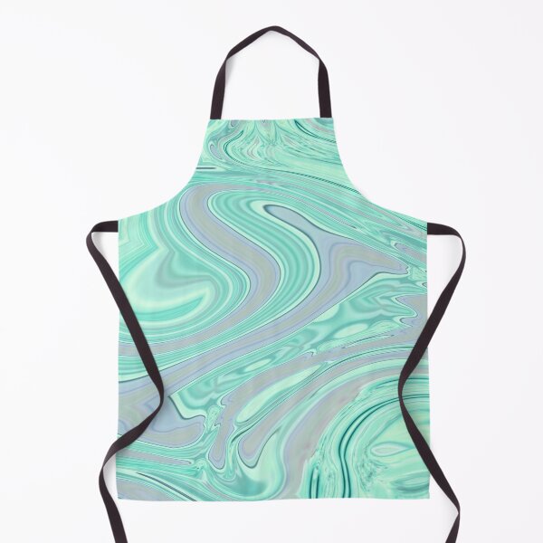 Item preview, preppy chic spring summer pastel green mint swirls designed and sold by LEILA ART SPACE.