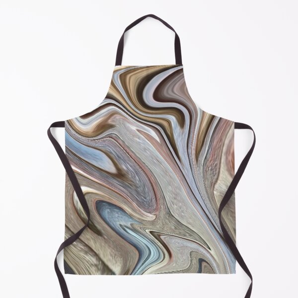 Item preview, 1980s Abstract neutral brown tan marble swirls mid century modern designed and sold by LEILA ART SPACE.