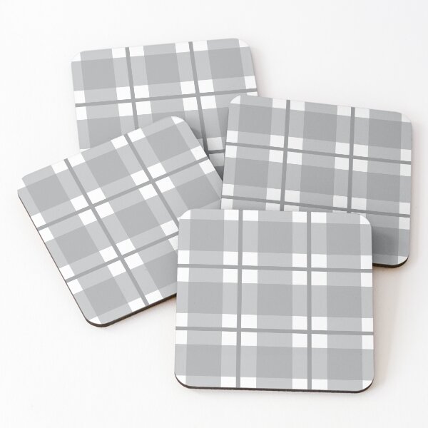Item preview, Gray and white gingham plaid check  designed and sold by LittleBettyMakes.