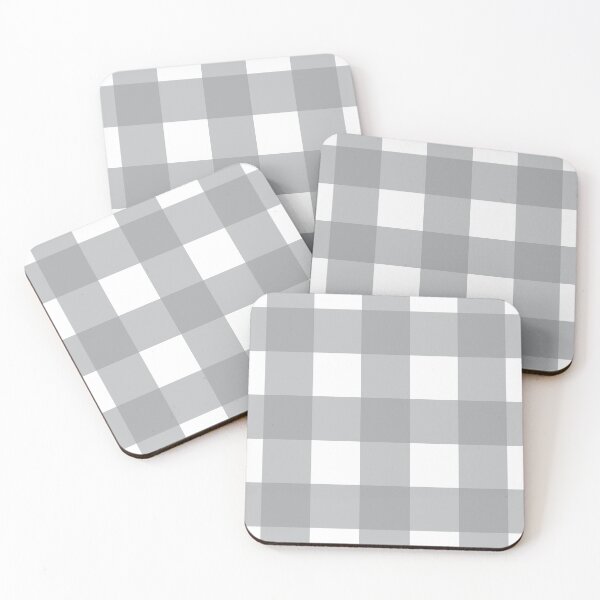 Item preview, Gray and white gingham check  designed and sold by LittleBettyMakes.