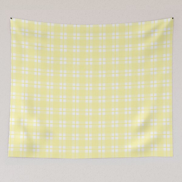 Item preview, Yellow and white gingham plaid check 2 designed and sold by LittleBettyMakes.