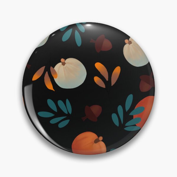 Item preview, Patrón de calabaza blanca en negro bg designed and sold by paulabidiman.