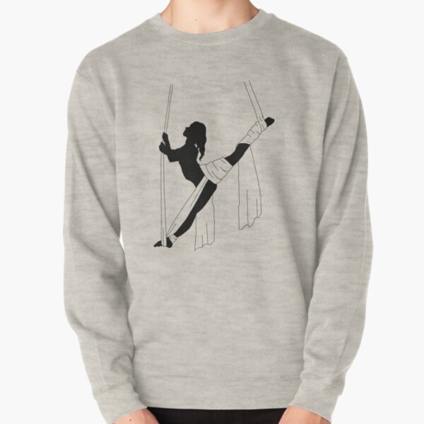 Splits Roll Up Silhouette Pullover Sweatshirt