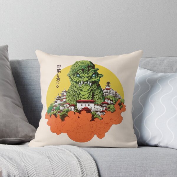 Artikelvorschau, Iss Dein Gemüse! Vintage-Filmplakat mit Broccoli Dragon T-Shirt entworfen und verkauft von GloomyBazaar.