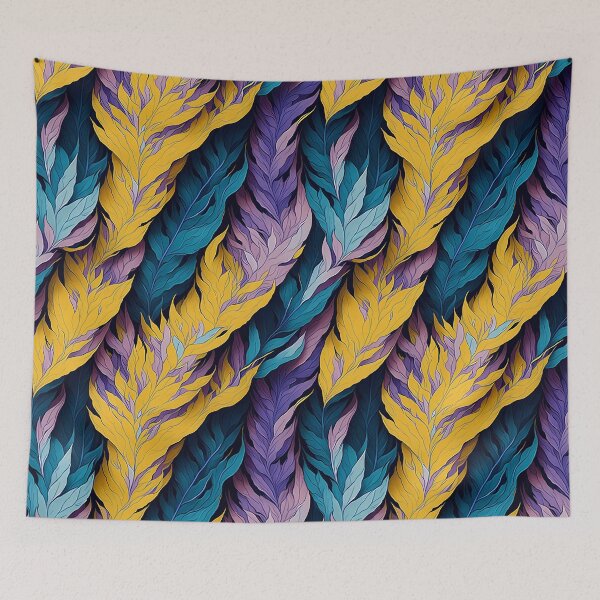Artikelvorschau, Colorful Feathers Pattern entworfen und verkauft von BYNDART.
