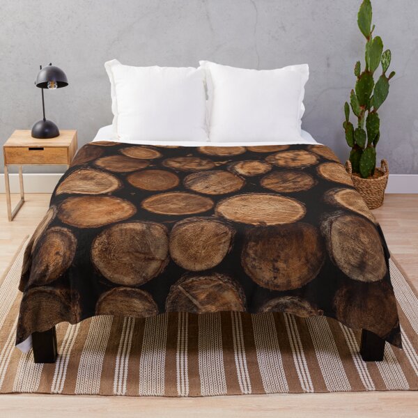 Aperçu de l'œuvre wood logs, wood, trees, pattern, créée et vendue par Brewyart Creative Design.