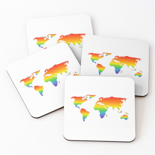 Item preview, Rainbow worldmap designed and sold by Inspirationmotivation.
