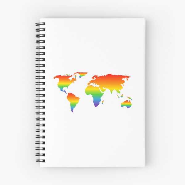 Item preview, Rainbow worldmap designed and sold by Inspirationmotivation.