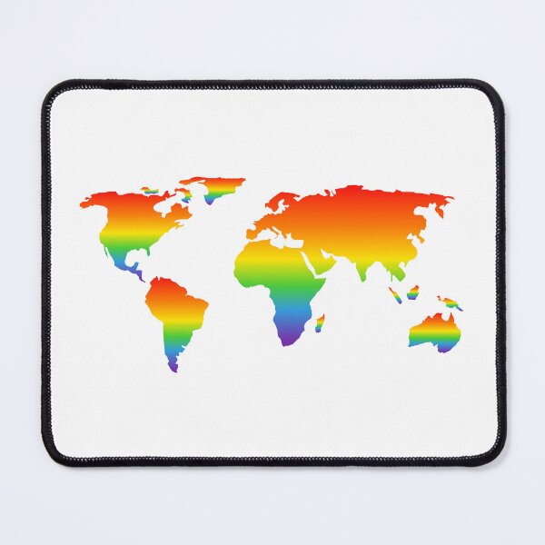 Item preview, Rainbow worldmap designed and sold by Inspirationmotivation.