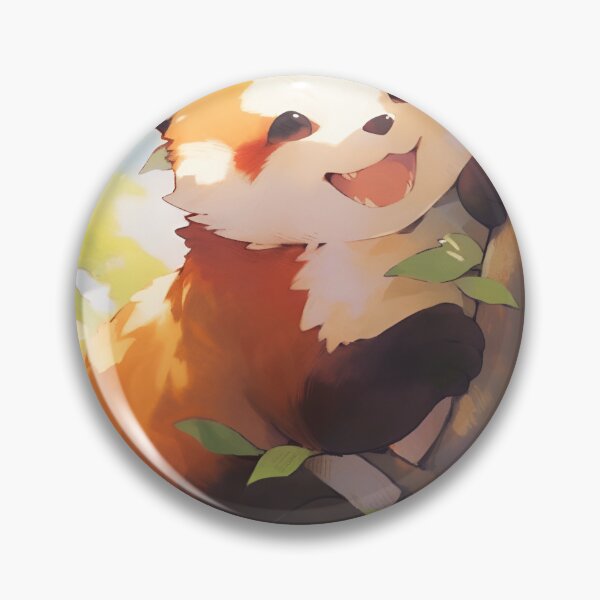 Item preview, Delightful Smiling Red Panda | International Red Panda Day designed and sold by StickeryPickery.