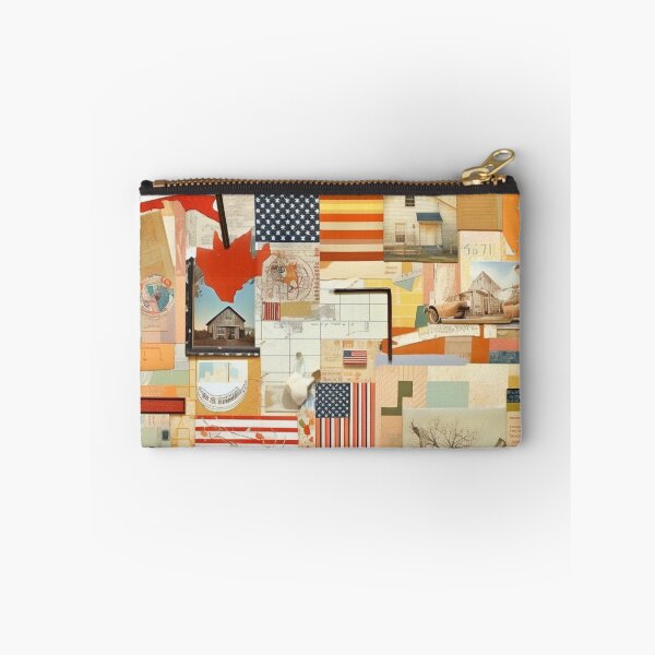 Item preview, America Retro Vintage Patchwork of Americana Pattern Collage designed and sold by BrandonArtWorld.