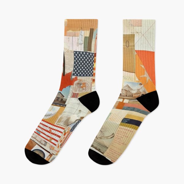 Item preview, America Retro Vintage Patchwork of Americana Pattern Collage designed and sold by BrandonArtWorld.