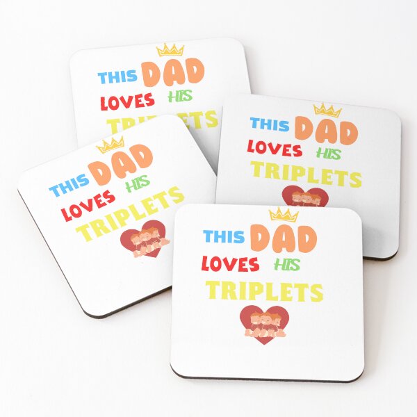 Item preview, THIS DAD LOVES HIS TRIPLETS designed and sold by Shop AR10.