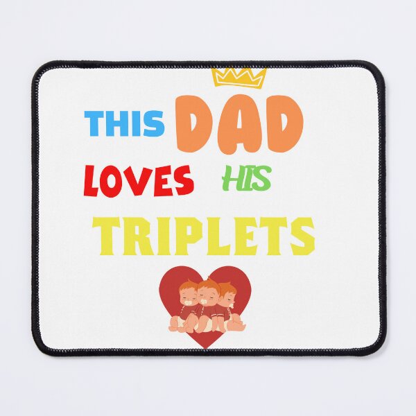 Item preview, THIS DAD LOVES HIS TRIPLETS designed and sold by Shop AR10.