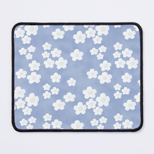Item preview, Beautiful Fruit Blossoms on Periwinkle Watercolor Background Seamless Repeat Pattern designed and sold by MoePark.