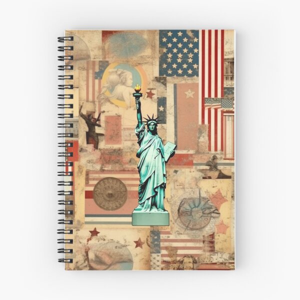 Item preview, America Retro Vintage Patchwork of Americana Pattern Collage designed and sold by BrandonArtWorld.