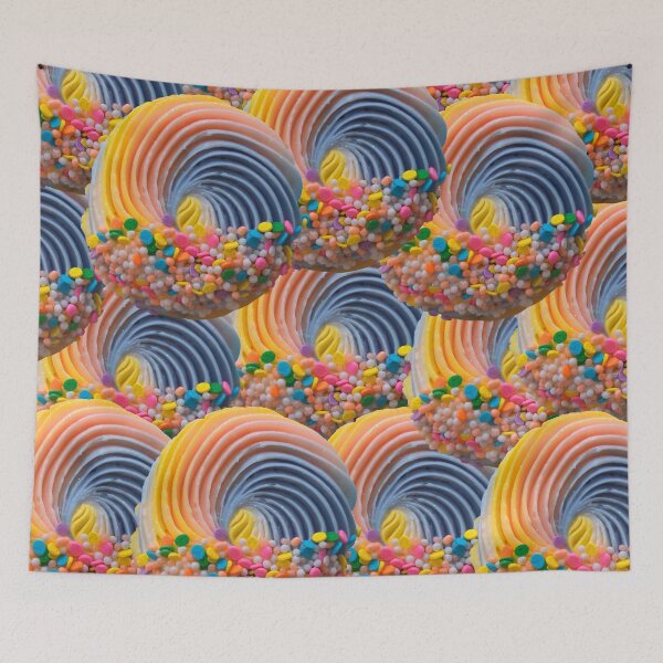 Item preview, Rainbow Sprinkle Dessert Cupcake Pattern designed and sold by Deborah Camp.