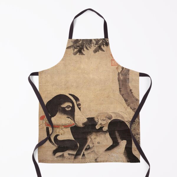 Item preview, Korean Painting Minhwa Mother Dog and Puppies designed and sold by tangerinemars.