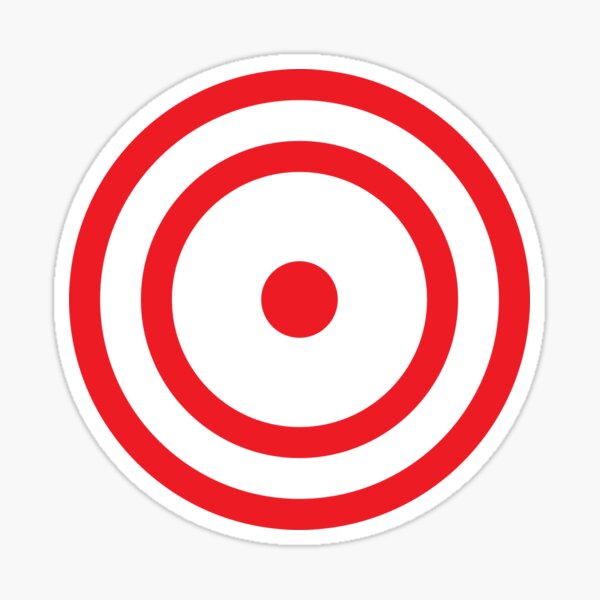 Ketchup Bullseye Sticker