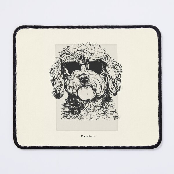 Item preview, Maltipoo Digital Sketch Drawing Illustration designed and sold by rafaeltto.