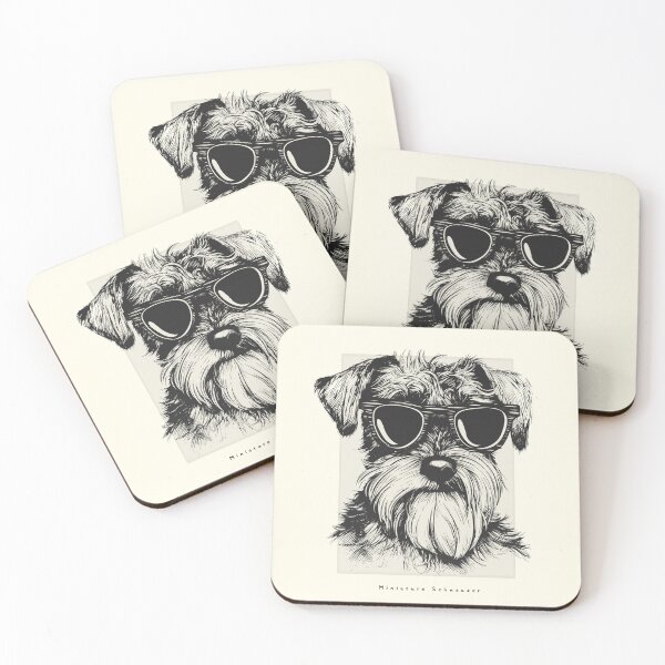 Aperçu de l'œuvre Miniature Schnauzer Digital Sketch Drawing Illustration créée et vendue par rafaeltto.