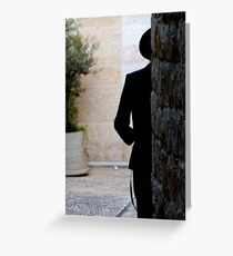 Silhouette in Black. Greeting Card