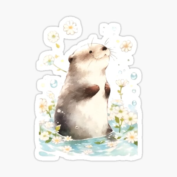 Artikel-Vorschau von Weltottertag | Herrlicher verspielter Otter, designt und verkauft von StickeryPickery.