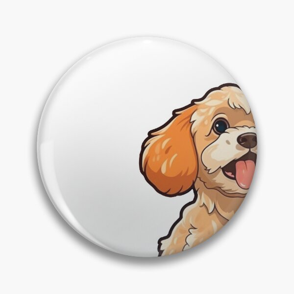 Item preview, Cute Fluffy Cartoon Brown Cockapoo Design for Dog Lovers designed and sold by Stickerpets.