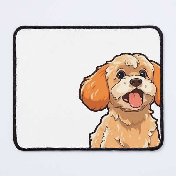 Item preview, Cute Fluffy Cartoon Brown Cockapoo Design for Dog Lovers designed and sold by Stickerpets.