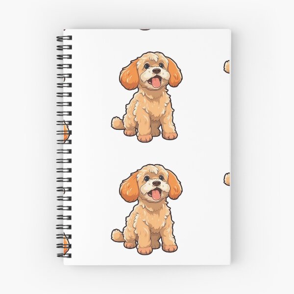 Item preview, Cute Fluffy Cartoon Brown Cockapoo Design for Dog Lovers designed and sold by Stickerpets.