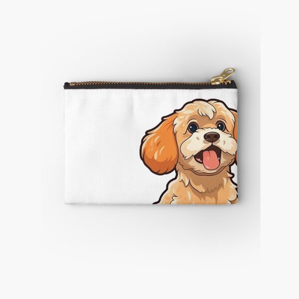Item preview, Cute Fluffy Cartoon Brown Cockapoo Design for Dog Lovers designed and sold by Stickerpets.