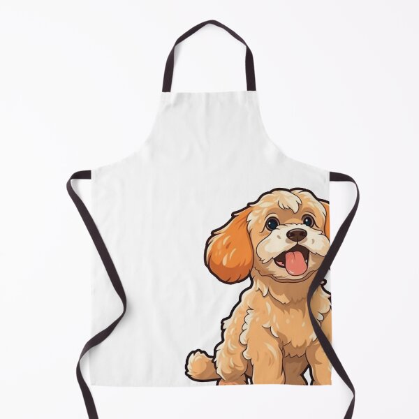 Item preview, Cute Fluffy Cartoon Brown Cockapoo Design for Dog Lovers designed and sold by Stickerpets.