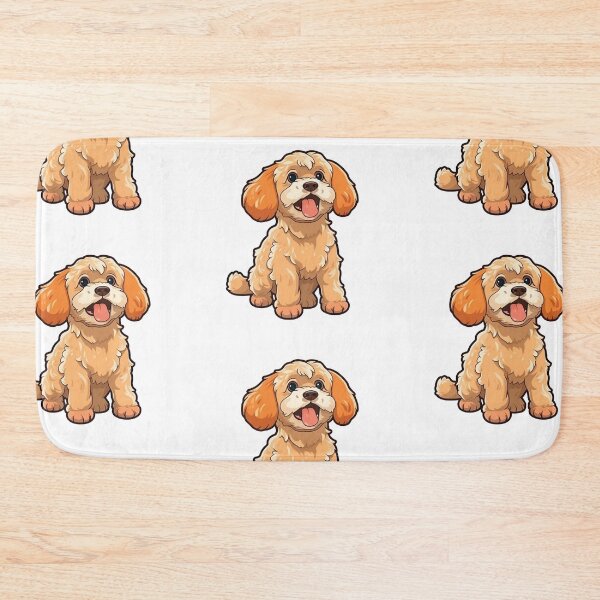 Item preview, Cute Fluffy Cartoon Brown Cockapoo Design for Dog Lovers designed and sold by Stickerpets.
