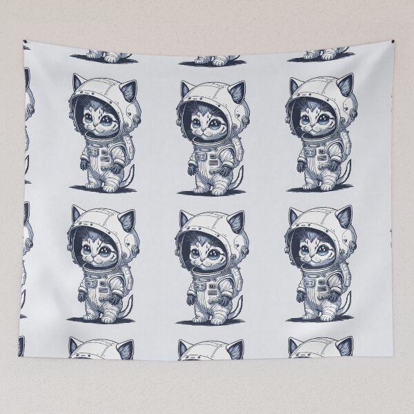 Item preview, The intrepid cat that conquered the stars: A cat astronaut in action designed and sold by DinonestoPlace.