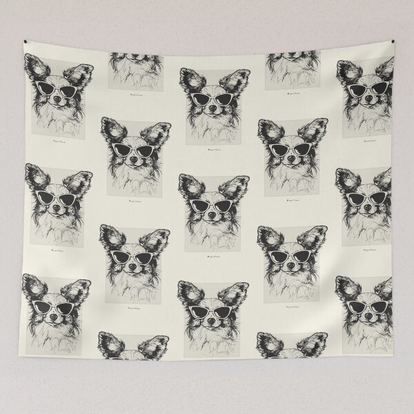 Item preview, Papillon Digital Sketch Drawing Illustration designed and sold by rafaeltto.