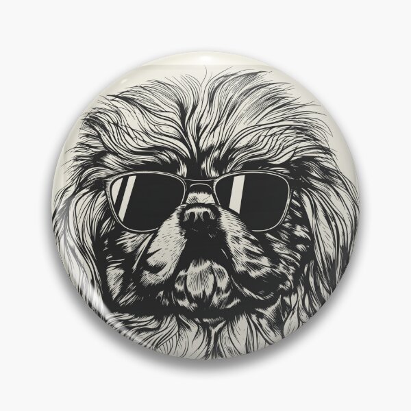 Item preview, Pekingese Digital Sketch Drawing Illustration designed and sold by rafaeltto.