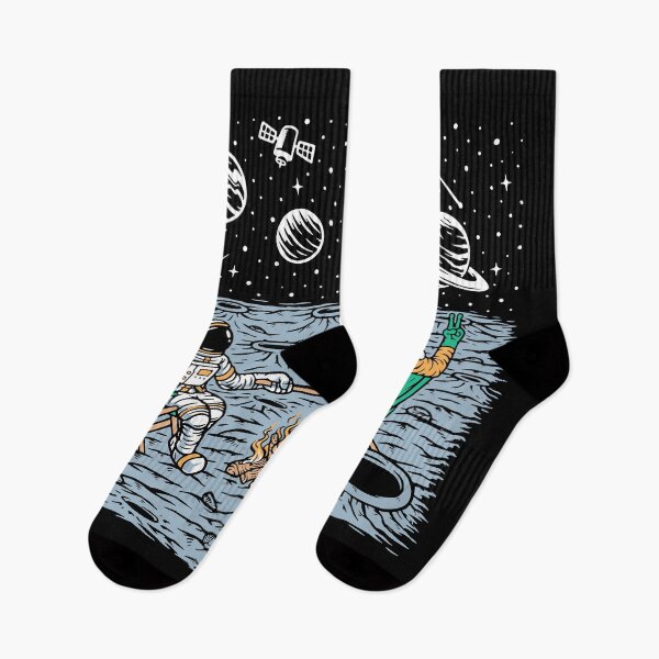 Item preview, Astronaut and alien burning marshmallows designed and sold by Acim0.