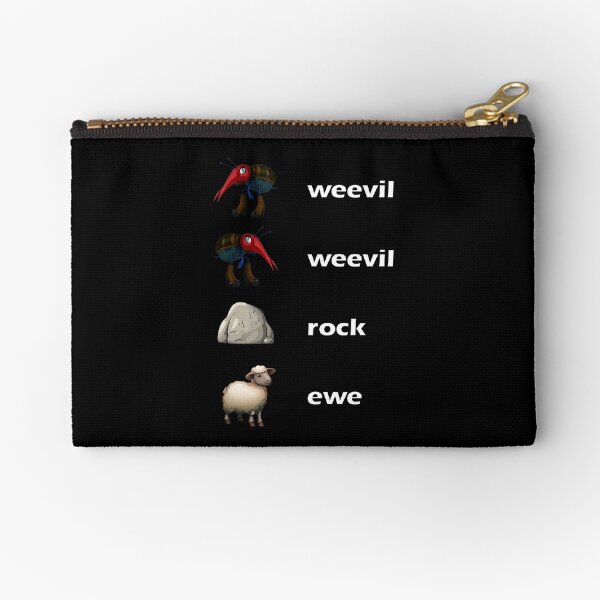 weevil weevil rock ewe Zipper Pouch