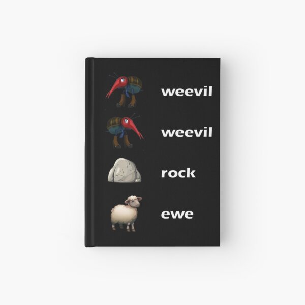 weevil weevil rock ewe Hardcover Journal