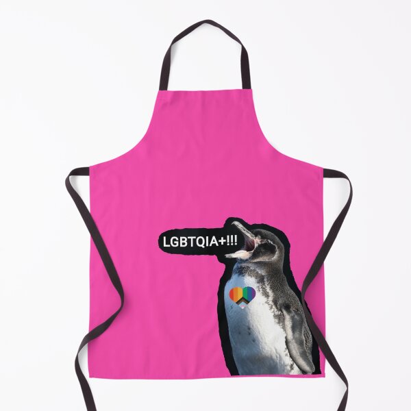 Artikelvorschau, Fuchsia #FC46AA Galapagos Penguin screams LGBTQIA+ entworfen und verkauft von SBPenguins.