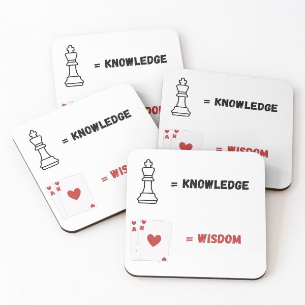 Item preview, Chess is Knowledge but Poker is Wisdom designed and sold by Mothe3rd.