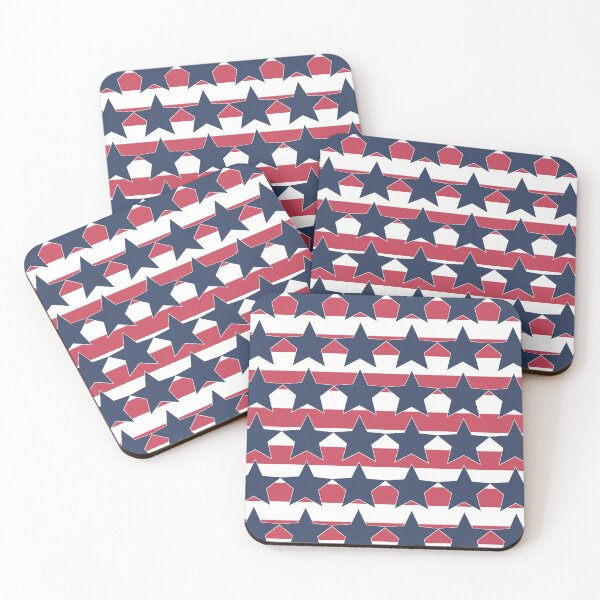 Item preview, Fourth of July Independence Day Red White Blue Seamless Repeat Pattern designed and sold by MoePark.