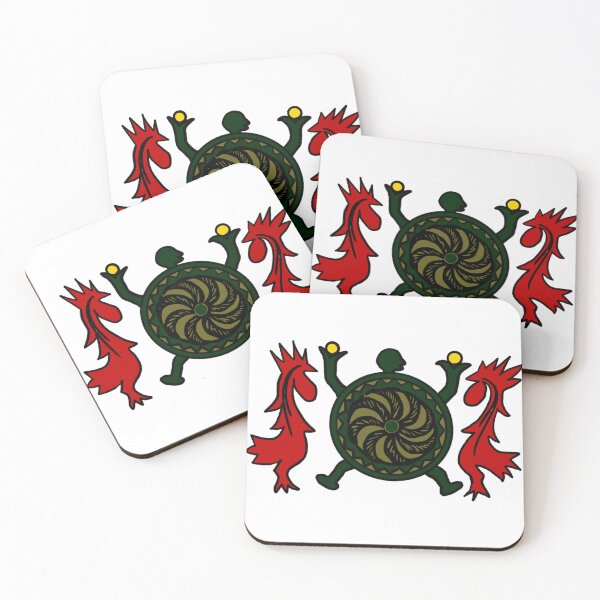 Item preview, Palaos | tortuga y dos gallos designed and sold by iungs.